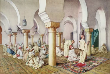 Beim Gebet in der Moschee, 1884